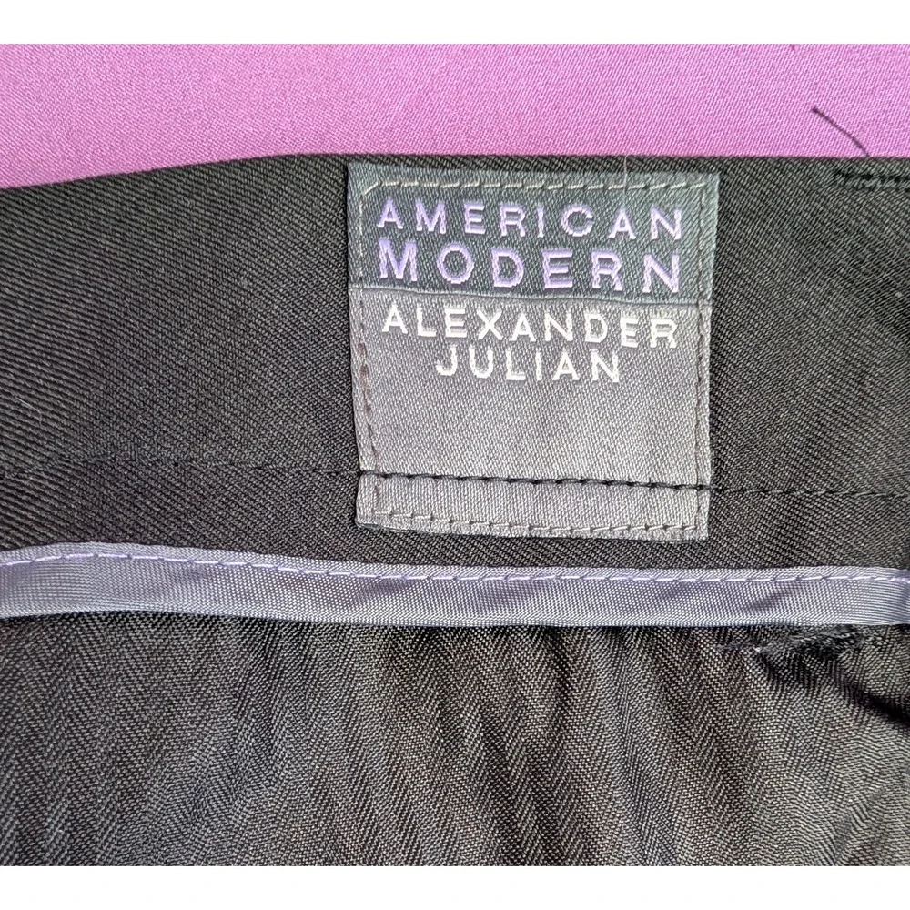 Vtg 90s Mens 42x31 Dark Green Pleated Cuffed Relaxed Baggy High Waist Pants